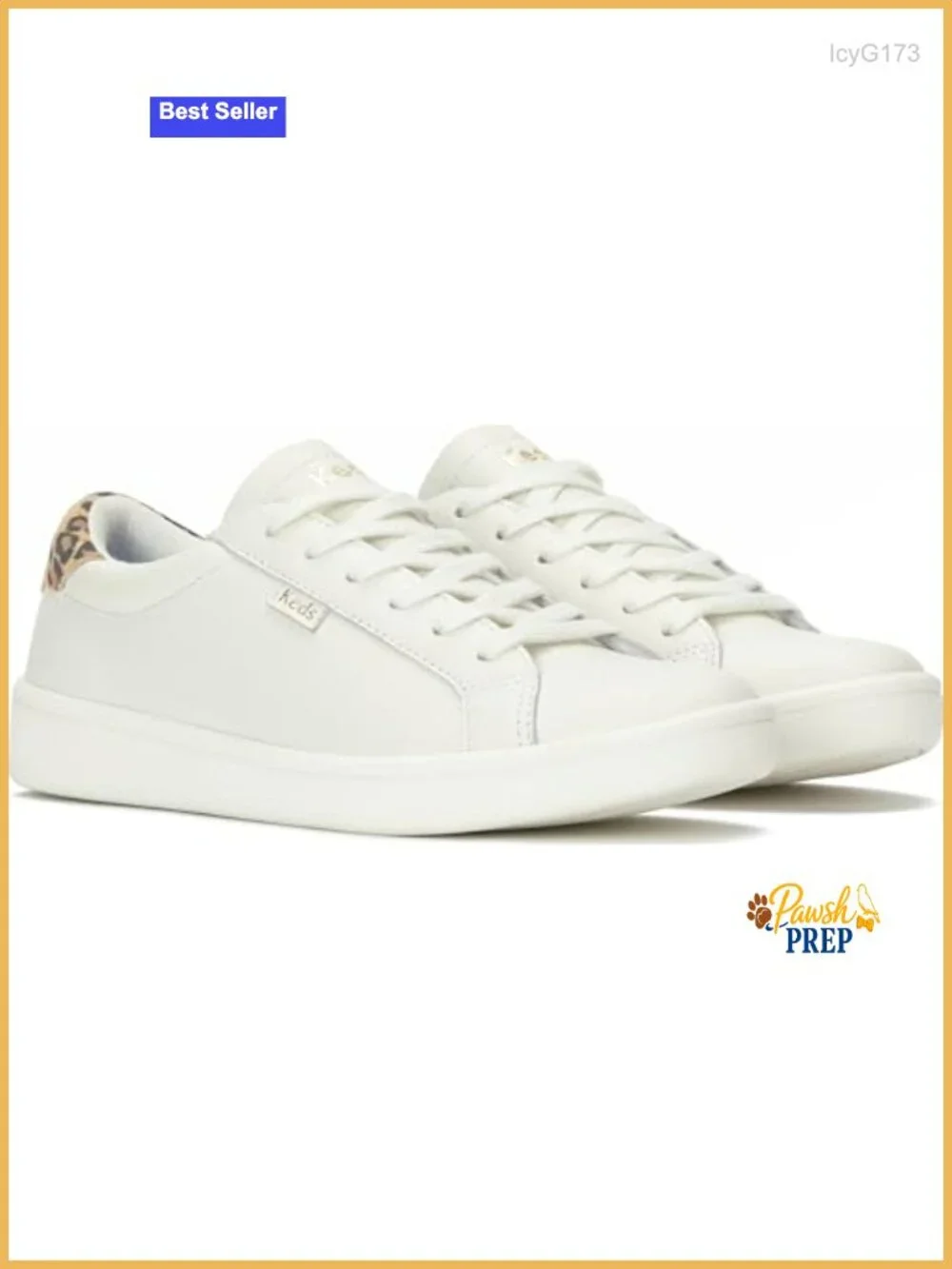 Leather Lace-Up Sneaker with Removable Footbed